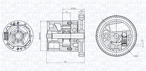 Magneti Marelli Oliepomp 351516000038