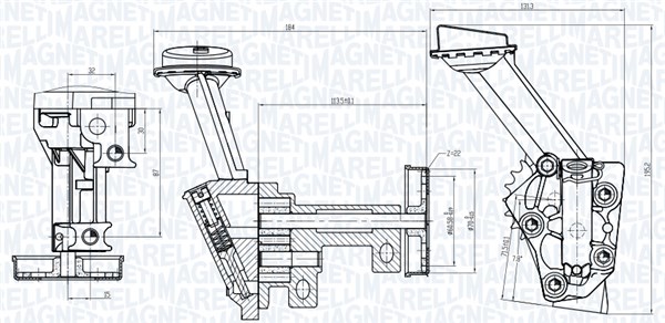 Magneti Marelli Oliepomp 351516000043