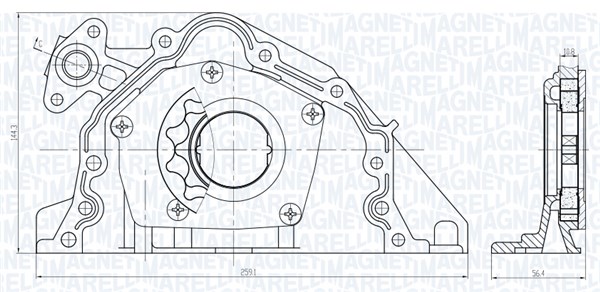 Magneti Marelli Oliepomp 351516000067