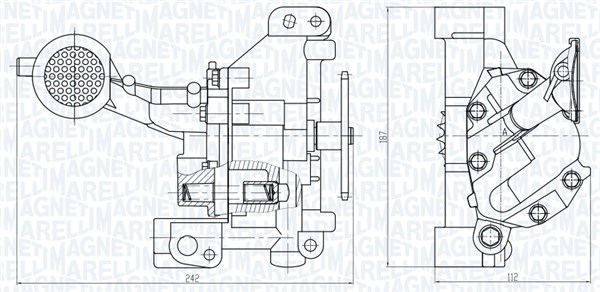 Magneti Marelli Oliepomp 351516000109