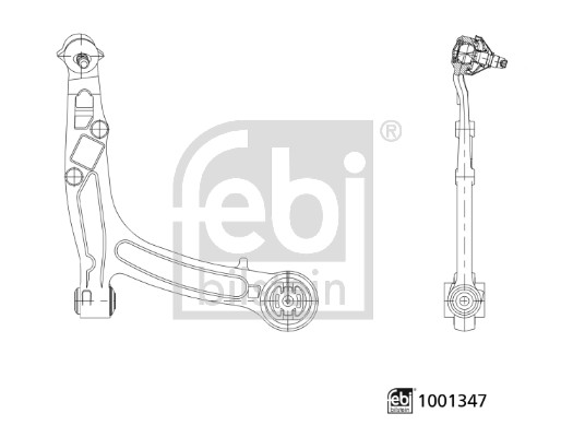 Febi Bilstein Draagarm, wielophanging 1001347