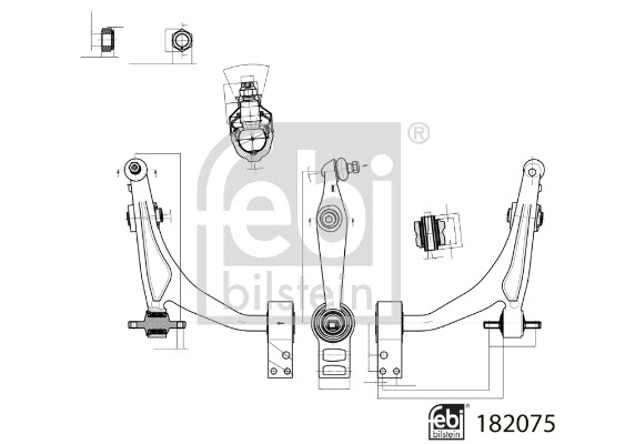 Febi Bilstein Draagarm 182075