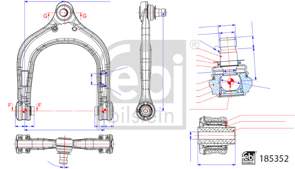 Febi Bilstein Draagarm 185352