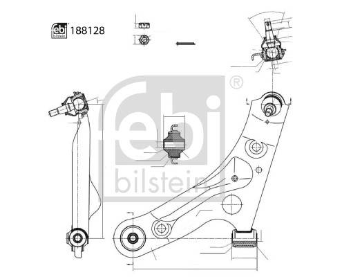Febi Bilstein Draagarm 188128
