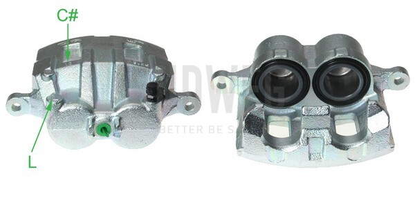 Remzadel/remklauw Budweg Caliper 344472