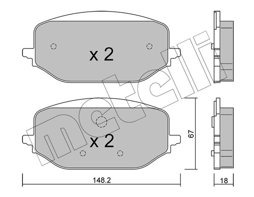 Metelli Remblokset 22-1351-0