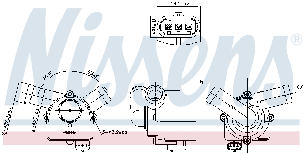 Nissens Waterpomp, motorkoeling 832117
