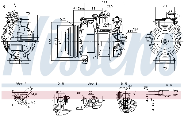 Nissens Airco compressor 890919