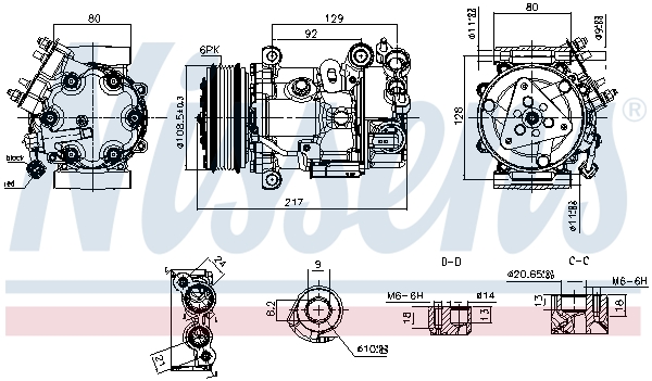 Nissens Compressor, airconditioning 890979