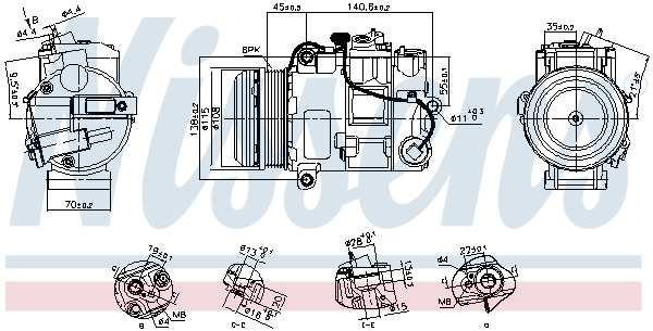 Nissens Compressor, airconditioning 891031