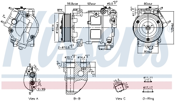 Nissens Compressor, airconditioning 891094