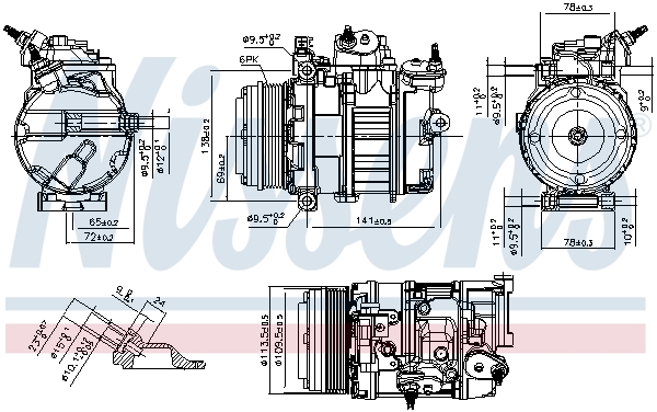 Nissens Compressor, airconditioning 891106