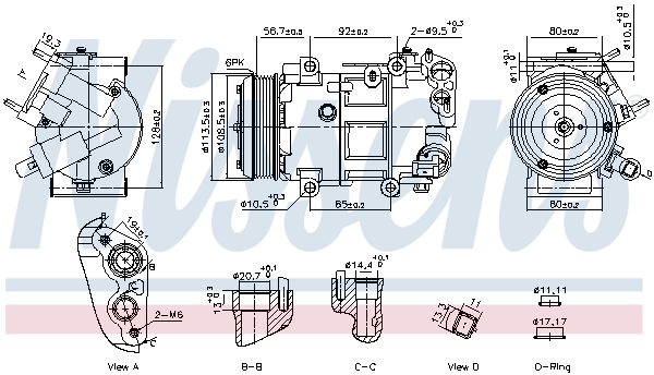 Nissens Compressor, airconditioning 891109