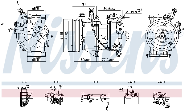Nissens Compressor, airconditioning 891114