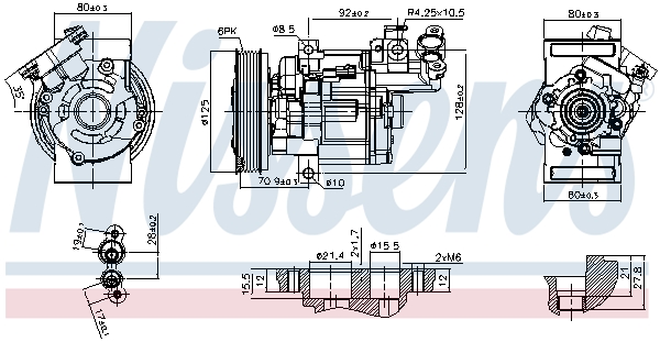 Nissens Compressor, airconditioning 89579