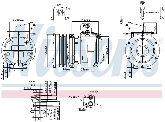 Nissens Compressor, airconditioning 89747