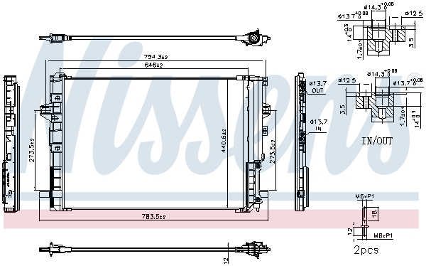 Nissens Condensor, airconditioning 940901