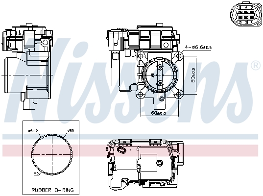 Nissens Gasklephuis 955263