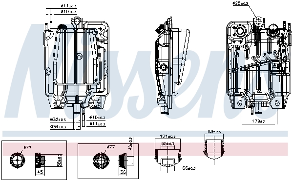 Nissens Expansietank, koelvloeistof 996452