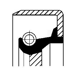 Schakelstang keerring Corteco 12011307B