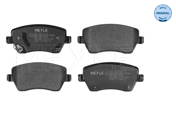 Remblokkenset, schijfrem Meyle 025 252 6117