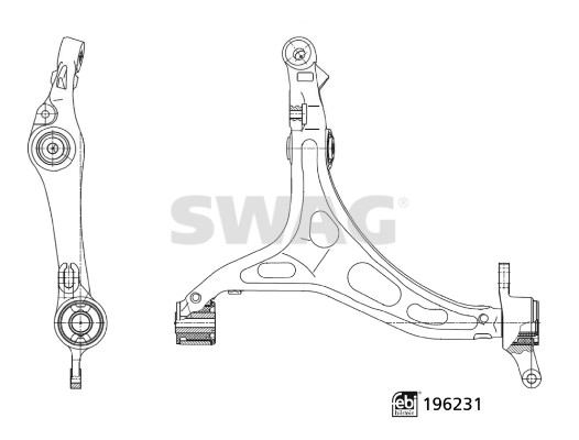 Draagarm, wielophanging Swag 33 11 2068