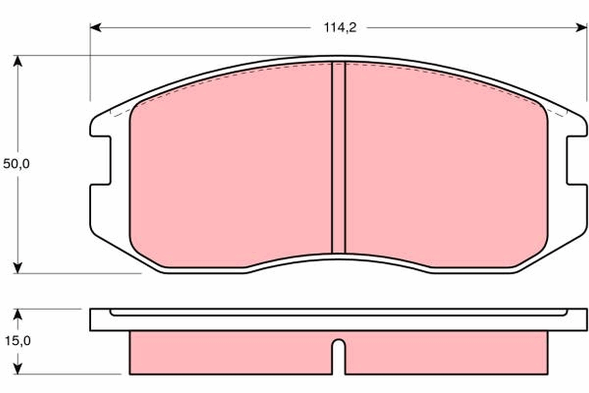 Remblokset TRW GDB1129