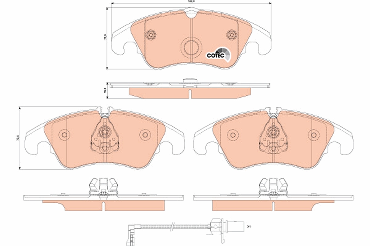 Remblokset TRW GDB1916