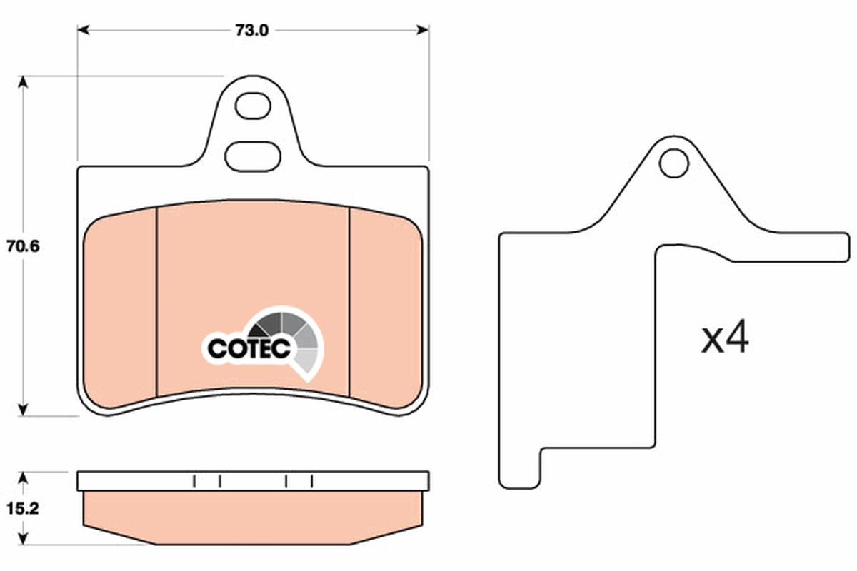 Remblokset TRW GDB2030
