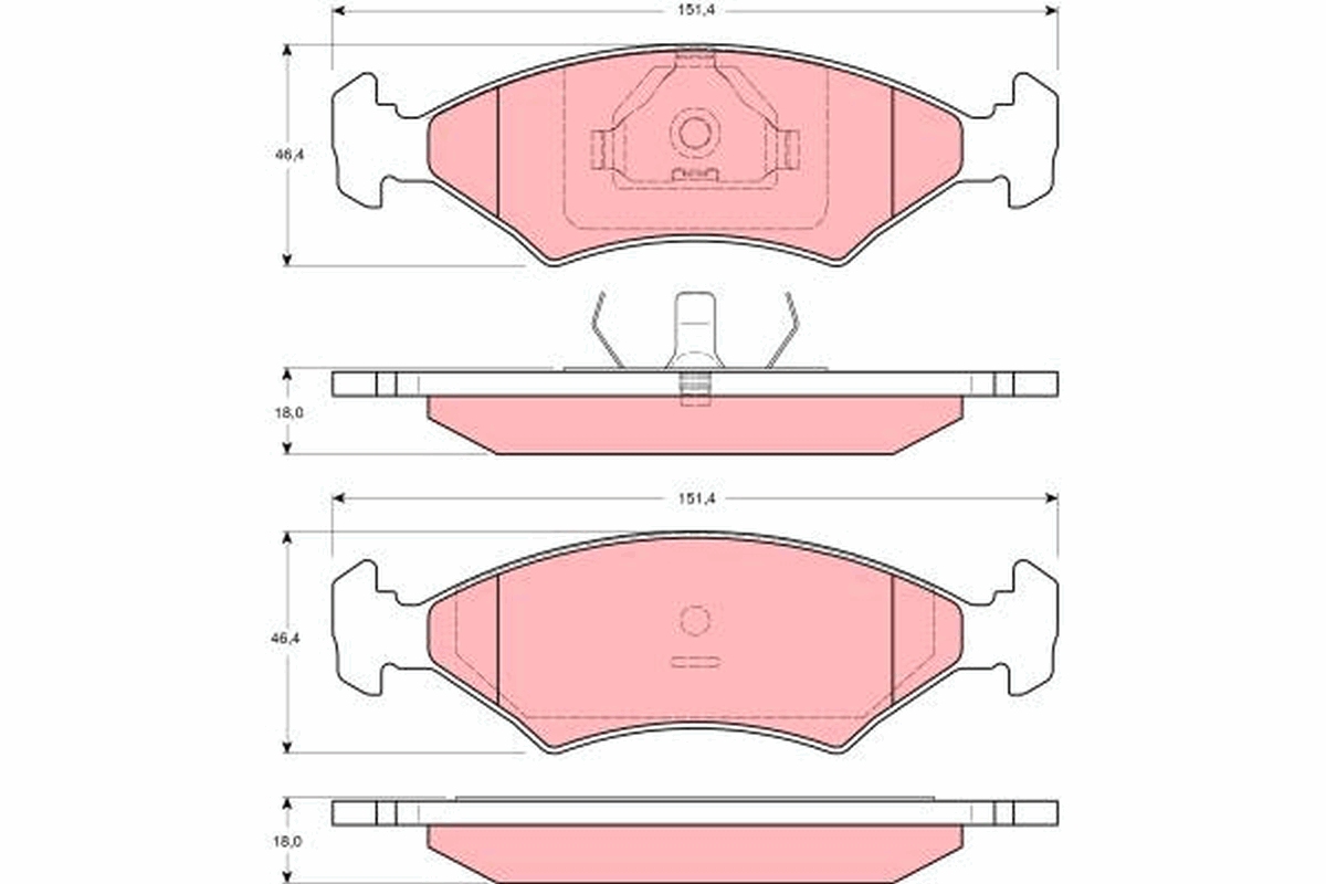 Remblokset TRW GDB3178