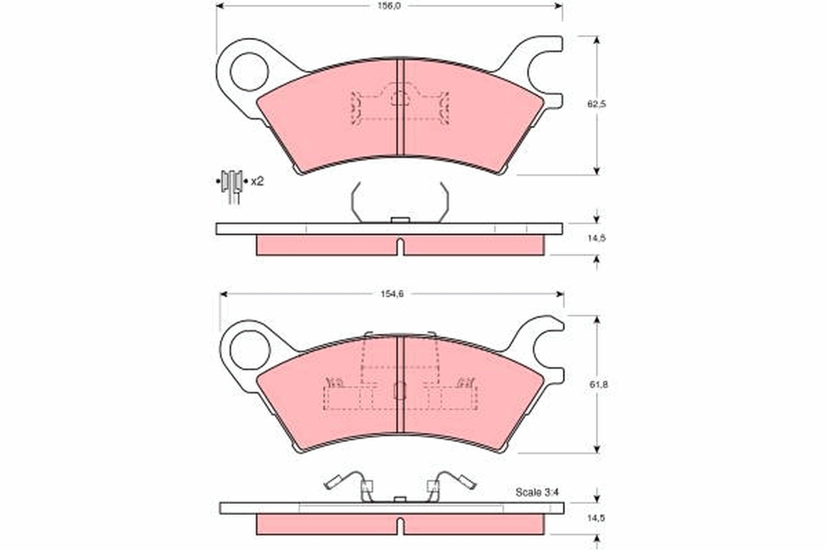 Remblokset TRW GDB324