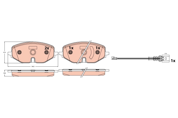 Remblokset TRW GDB2392