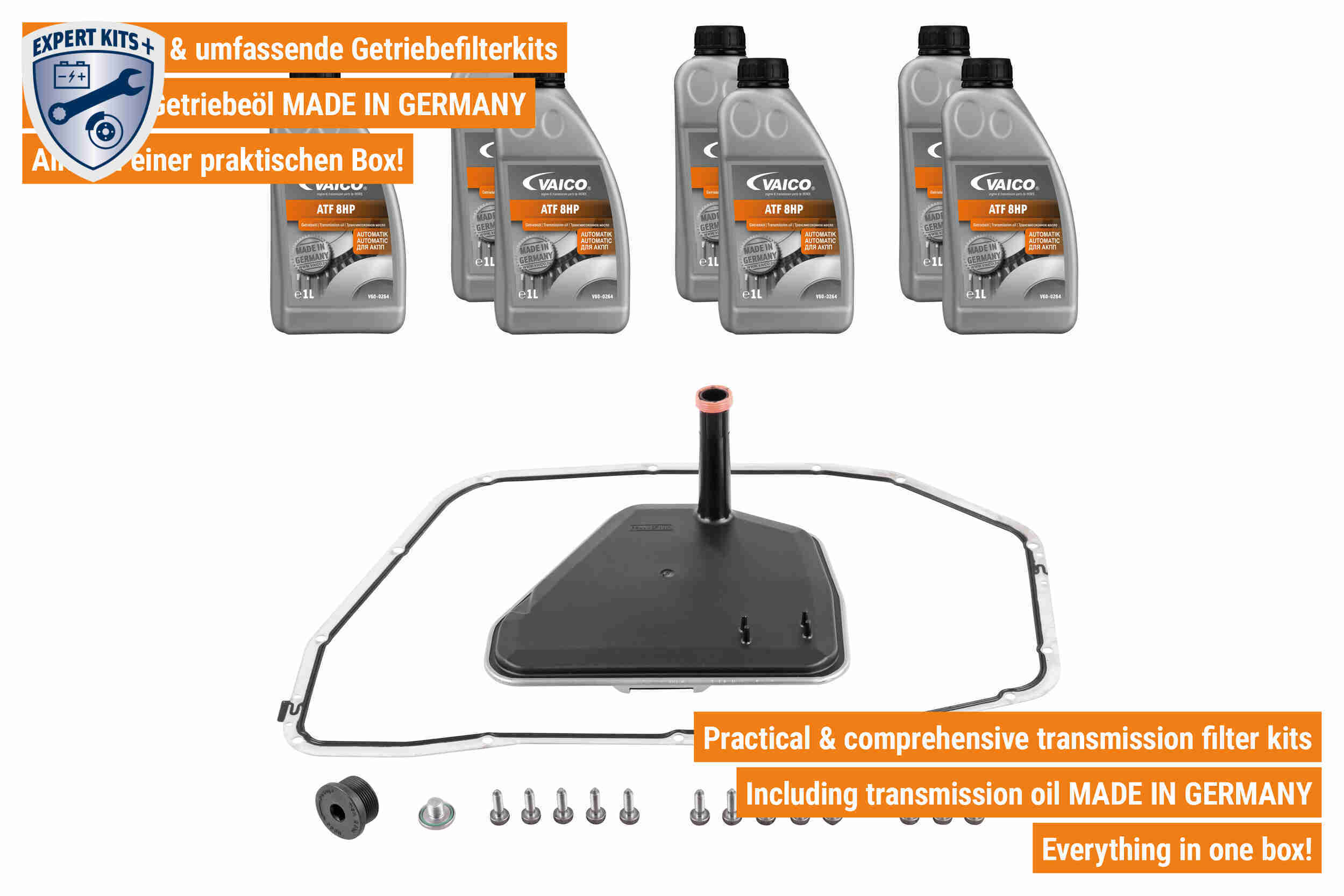 Vaico Onderd.set, olie verversen van automatische versnellingsbak V10-3216