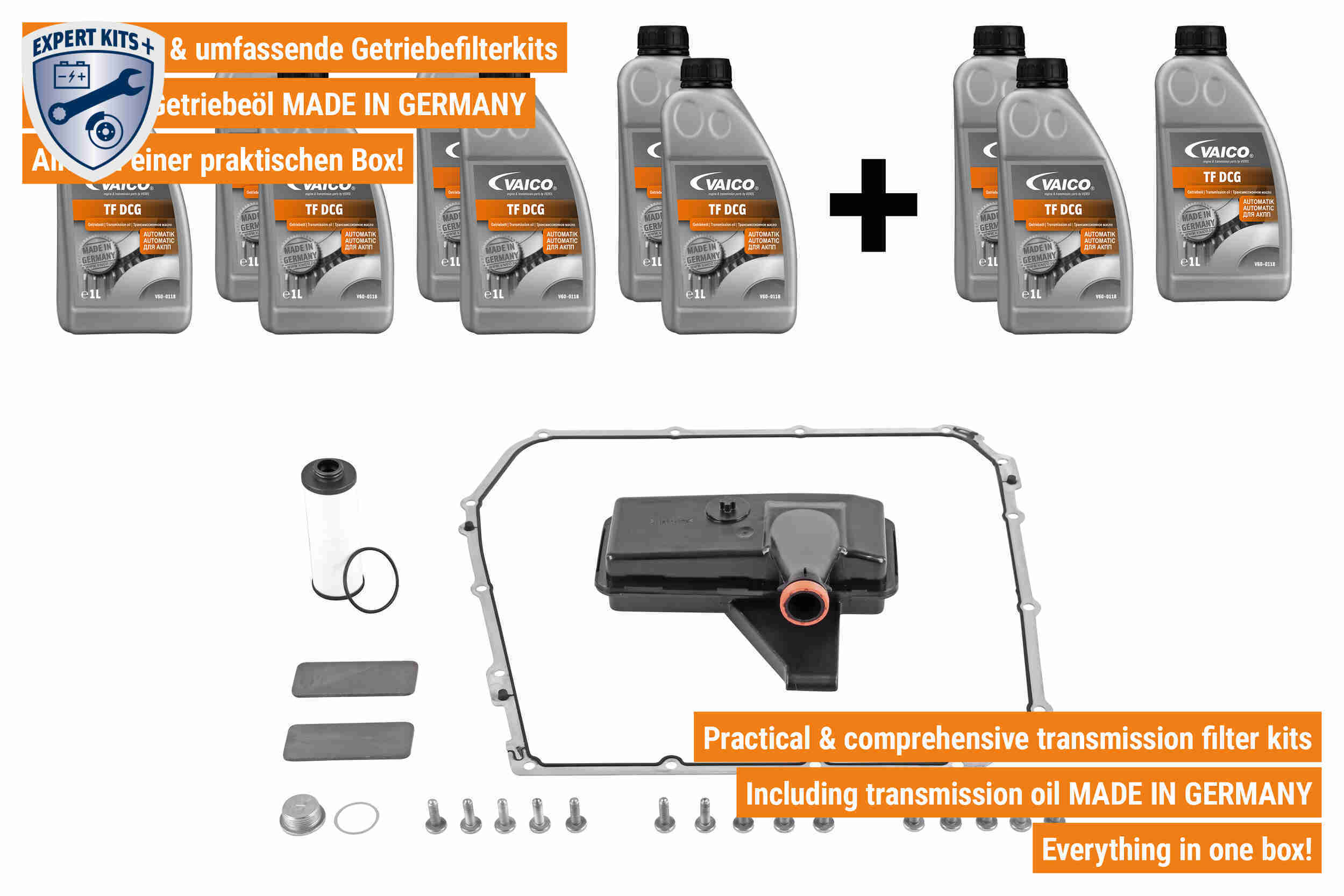 Vaico Onderd.set, olie verversen van automatische versnellingsbak V10-3220-XXL