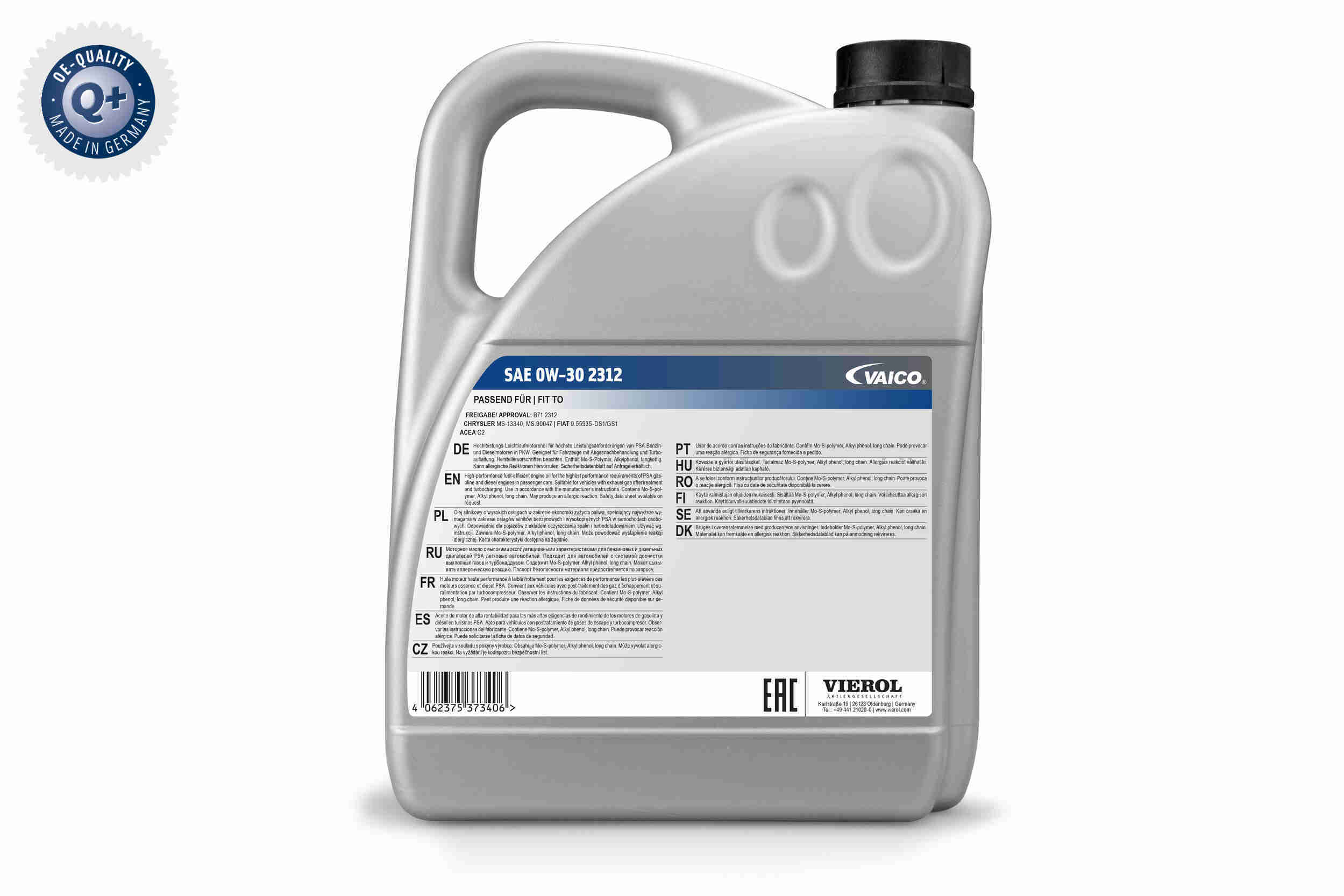 Vaico Motorolie V60-0276