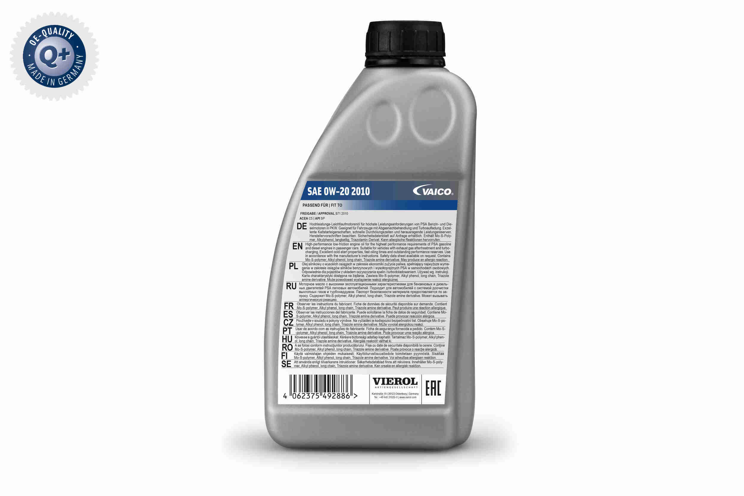 Vaico Motorolie V60-0494