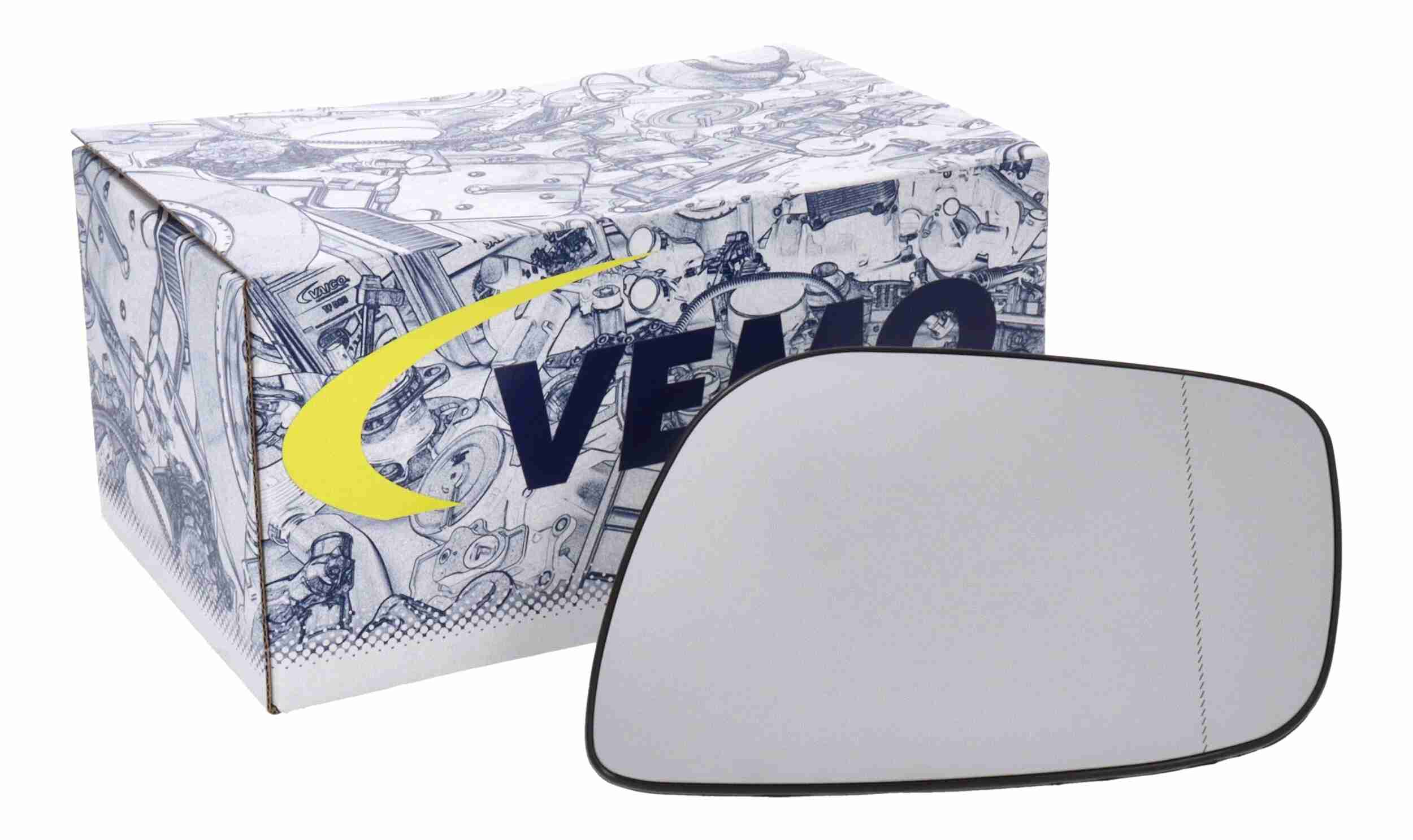 Vemo Buitenspiegelglas V30-69-0010