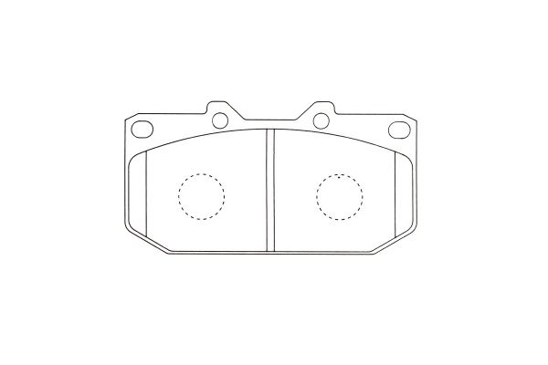 Remblokset Kavo Parts KBP-6607