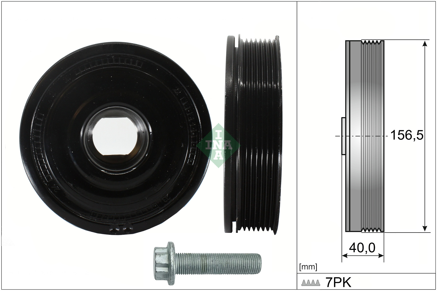 Riemschijvenset, krukas INA 544 0187 20
