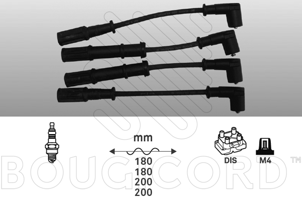 Bougiekabelset Bougicord 8113