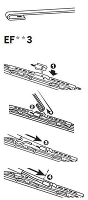 Trico Ruitenwisserblad EF703