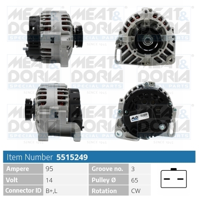 Alternator/Dynamo Meat Doria 5515249