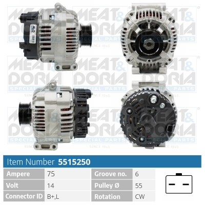 Alternator/Dynamo Meat Doria 5515250