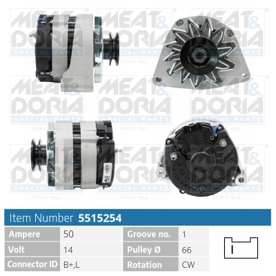 Alternator/Dynamo Meat Doria 5515254