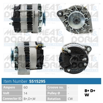 Alternator/Dynamo Meat Doria 5515295