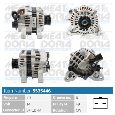Alternator/Dynamo Meat Doria 5535446