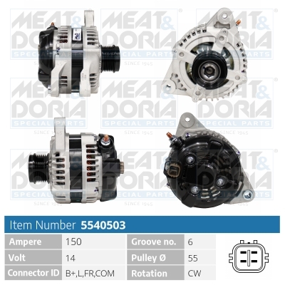 Dynamo / Alternator Meat Doria 5540503