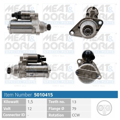 Startmotor / Starter Meat Doria 5010415