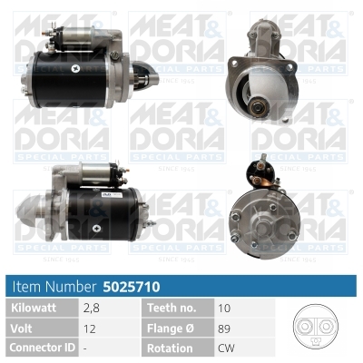 Startmotor / Starter Meat Doria 5025710