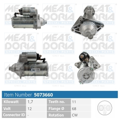 Startmotor / Starter Meat Doria 5073660